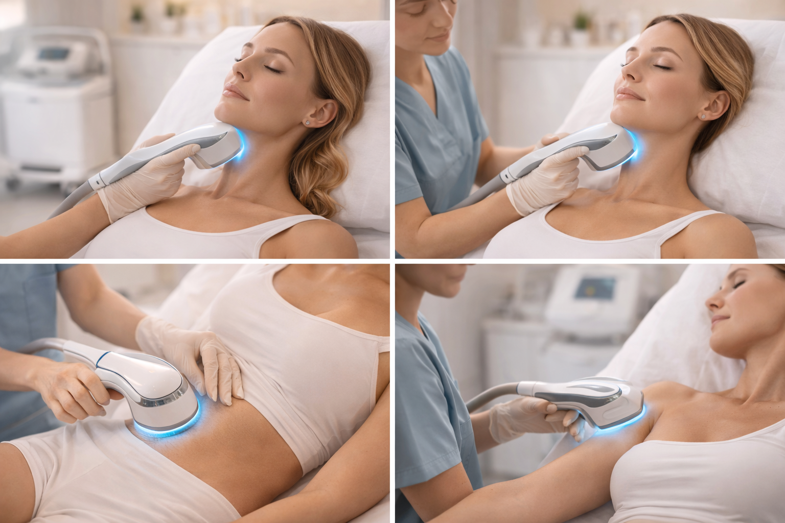 Illustration representing skin tightening and lifting treatments